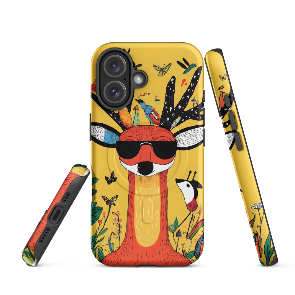 Playful Deer with Sunglasses