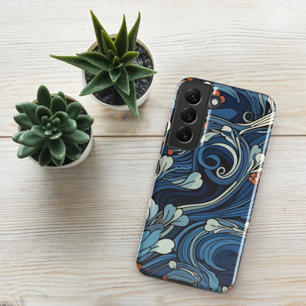 Nature's Elegance: An Oceanic Tapestry | Phone Case |  S22 | Tough Case | Glossy