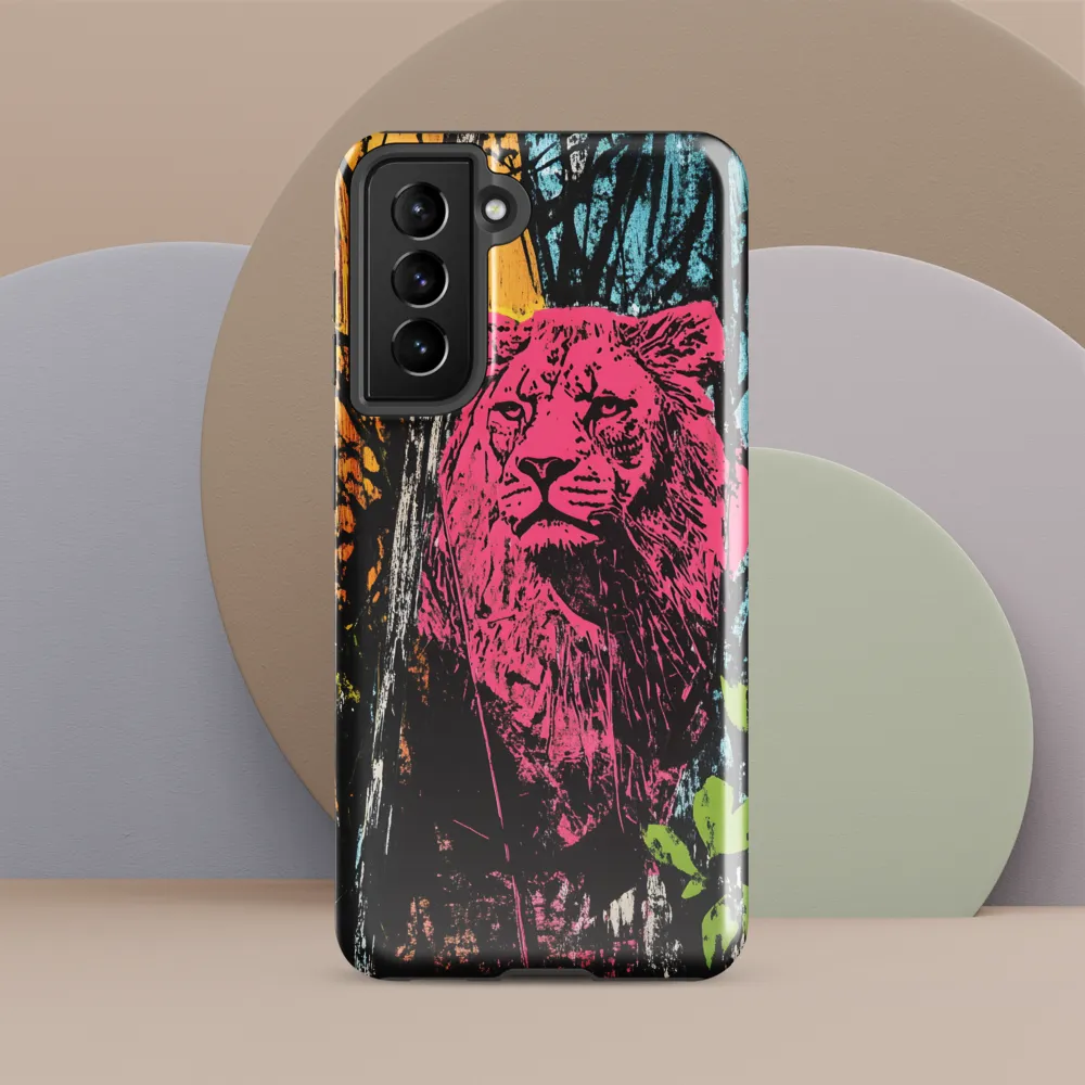 Fierce Vibrance: The Pink Lion