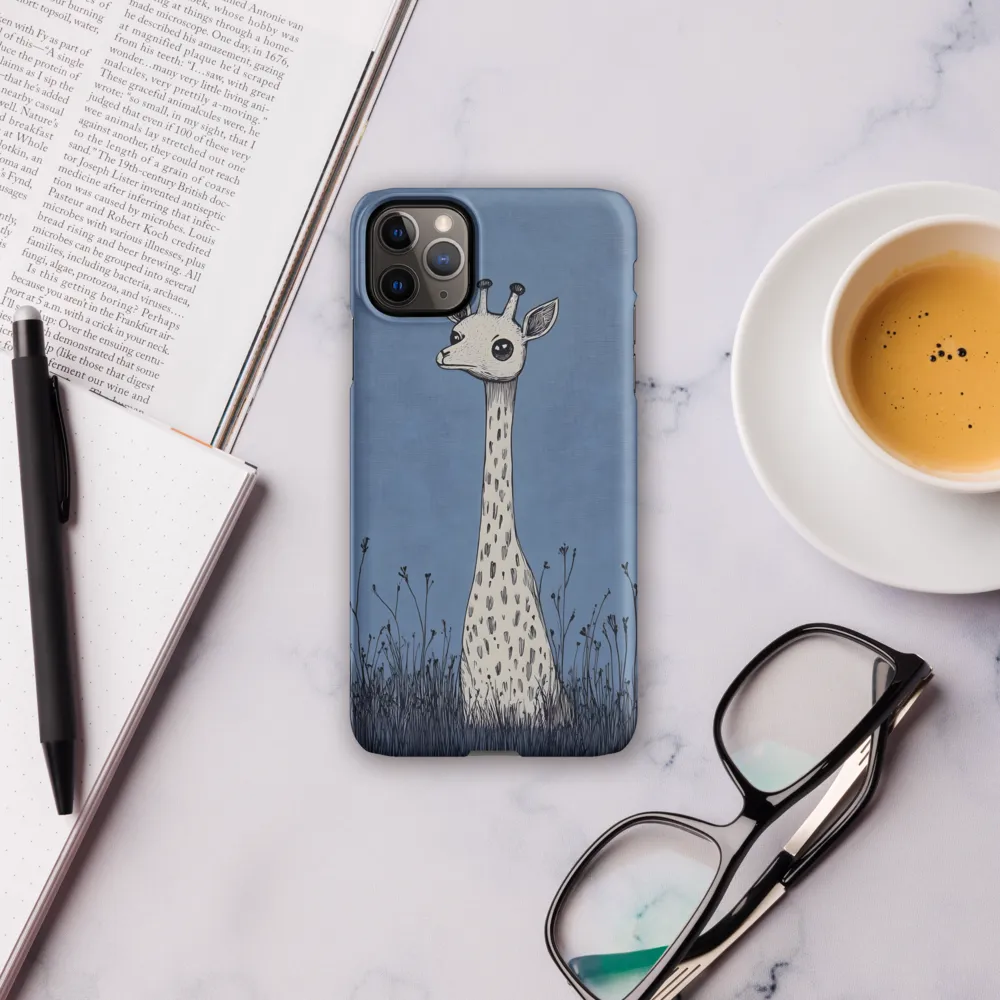 Whimsical Giraffe in Blue