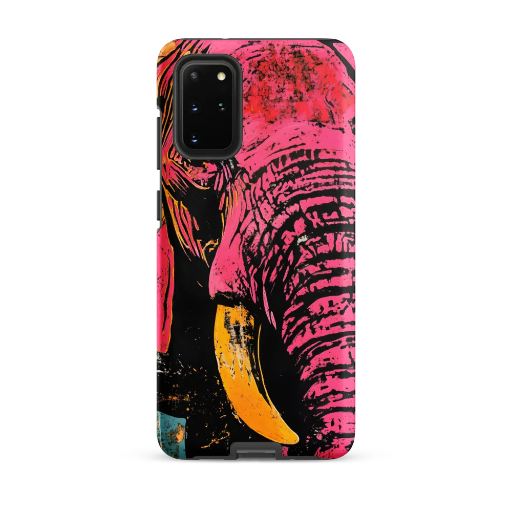Bold Encounter: The Vibrant Elephant | Phone Case |  S20 Plus | Tough Case | Matte