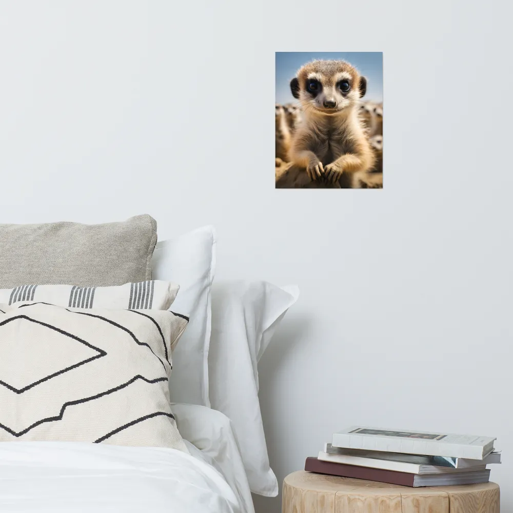 Curious Stance: The Meerkat's Gaze | Poster | 11″×14″
