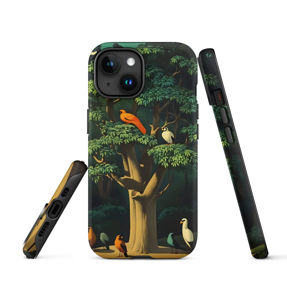 Harmony in Color: A Surreal Bird Symphony