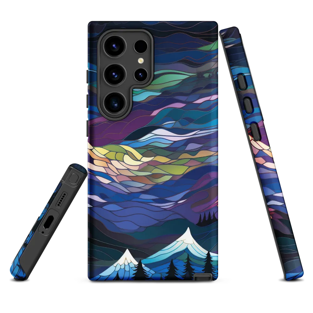 Twilight Peaks: An Abstract Mountain Landscape