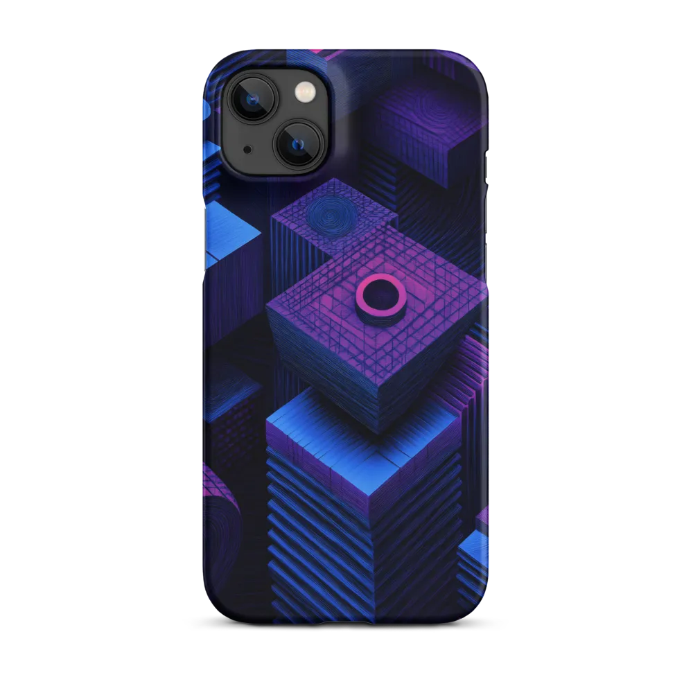 Geometric Dreams in Blue and Purple