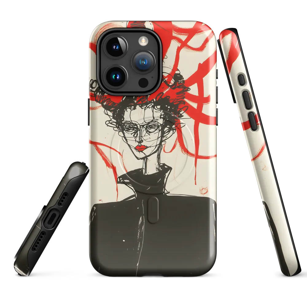 Dramatic Elegance in Red and Black