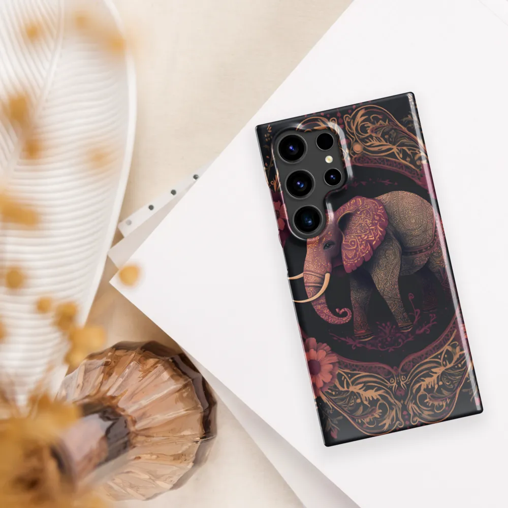Regal Reverie: The Ornate Elephant | Phone Case |  S24 Ultra | Snap Case | Glossy