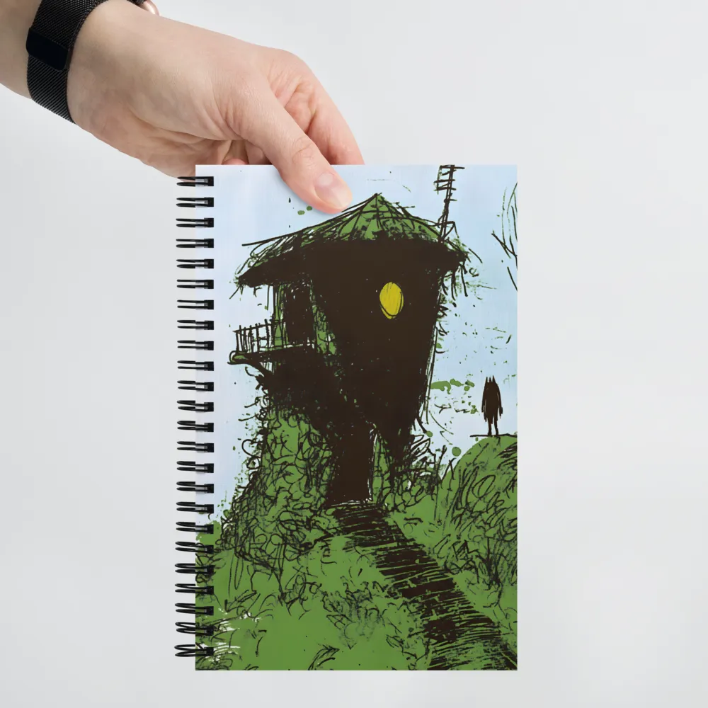 Whispers of the Mysterious House | Spiral Notebook