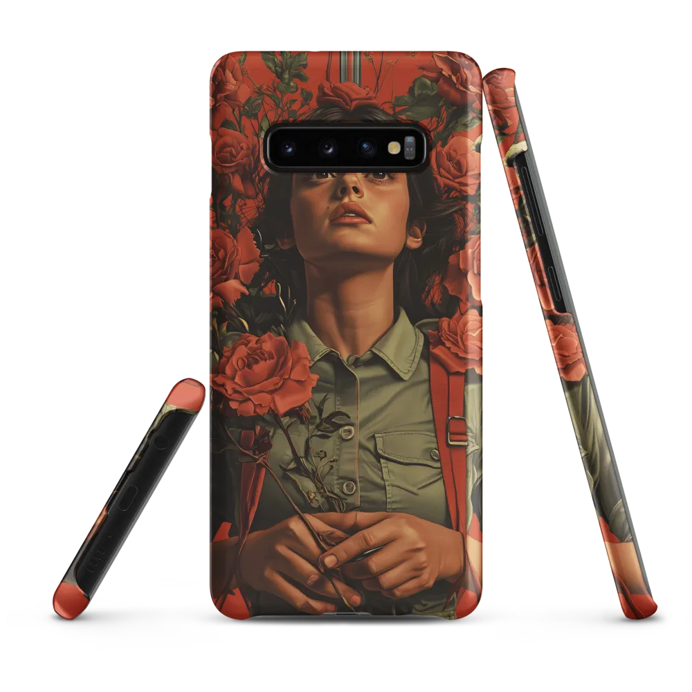 Harmony and Strength: A Portrait Among Roses