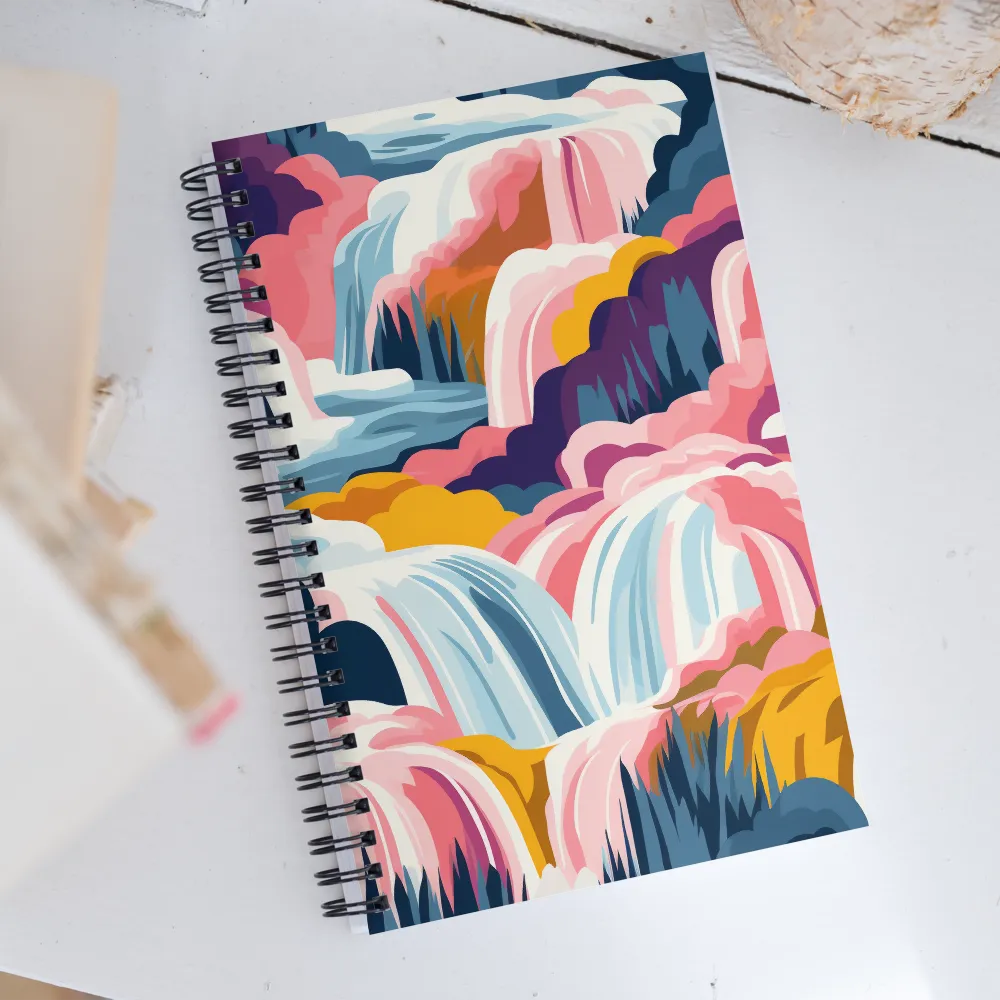 Cascades of Colorful Serenity | Spiral Notebook