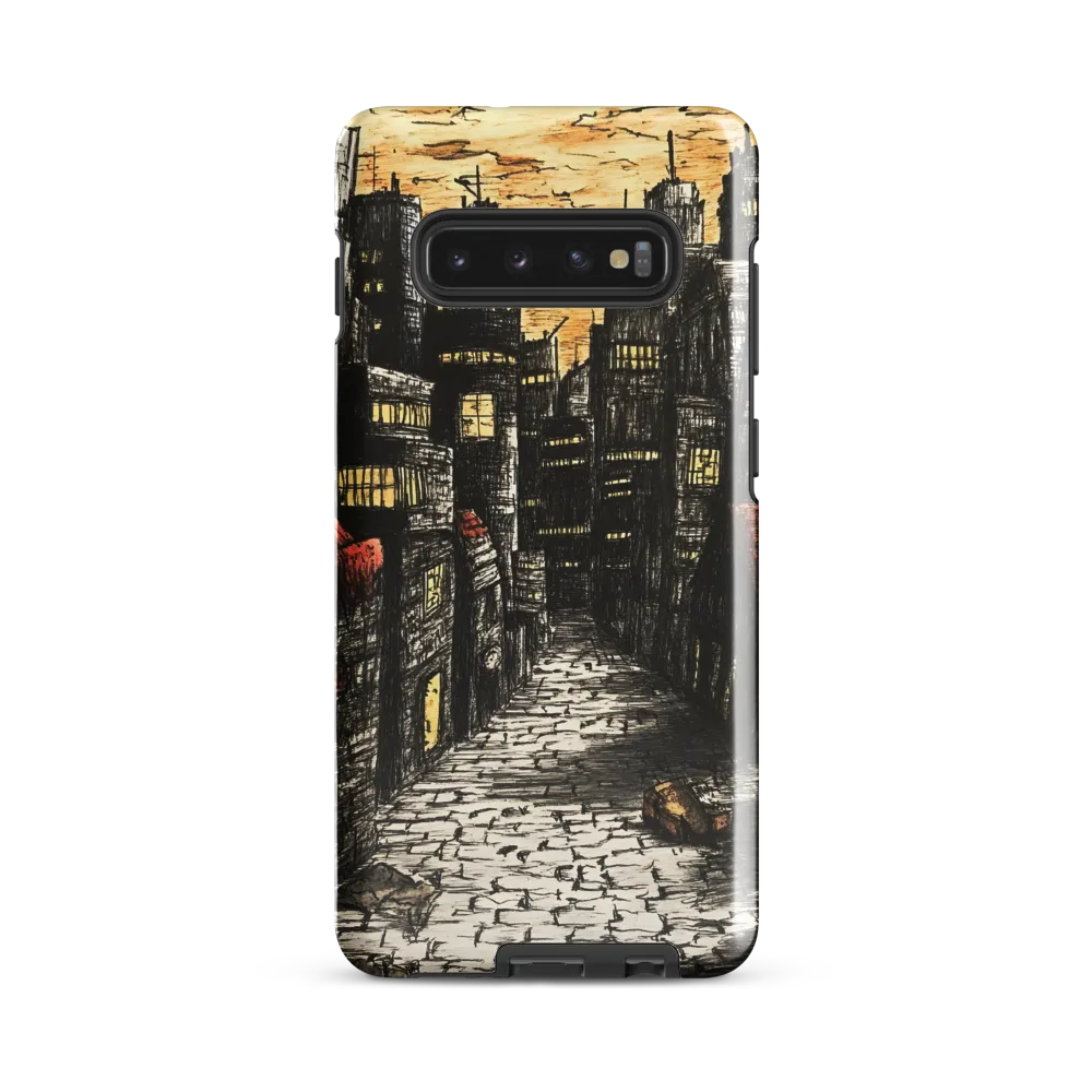 Urban Twilight: A Desolate Cityscape | Phone Case |  S10 Plus | Tough Case | Glossy