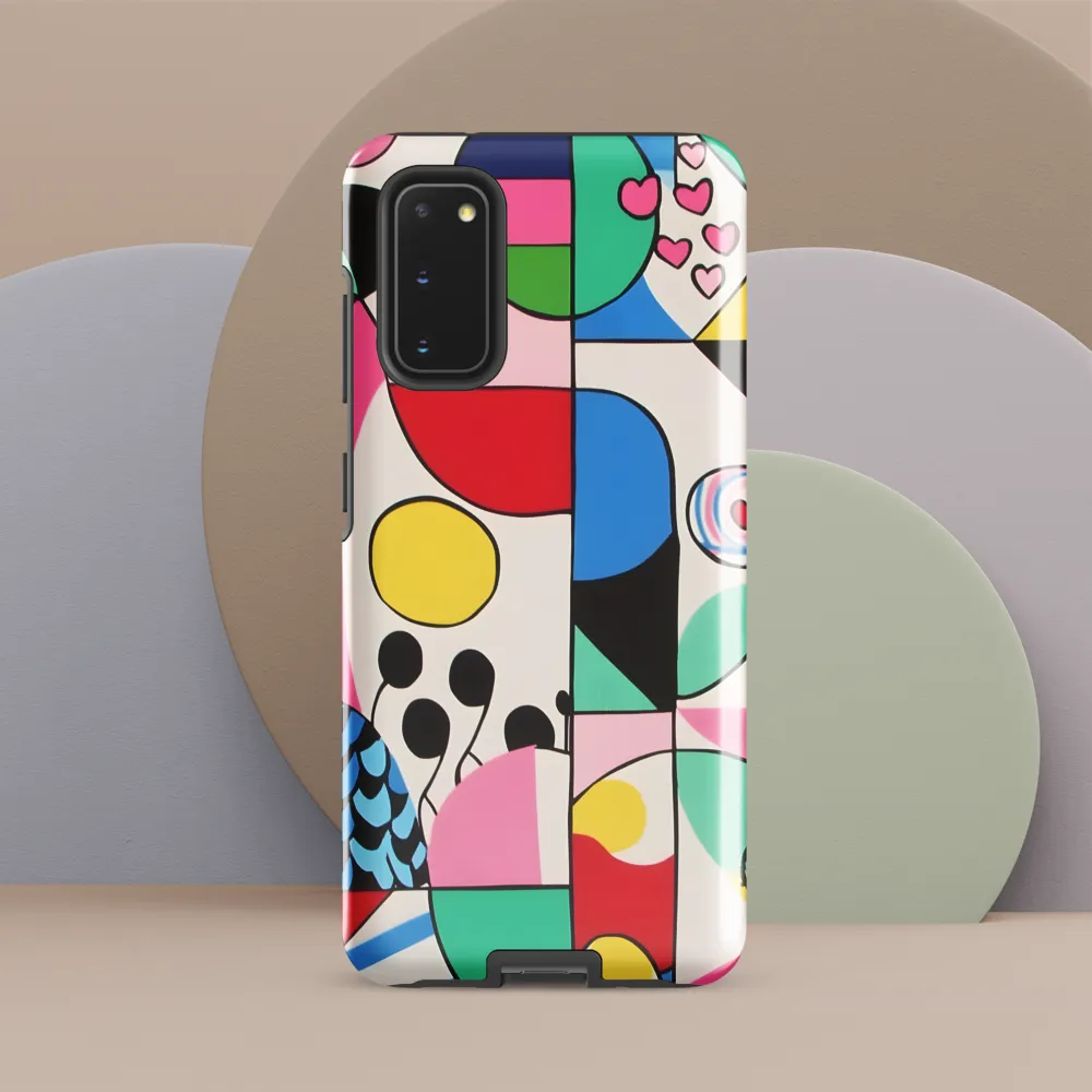 Chromatic Collage of Playful Forms