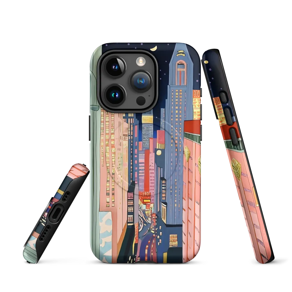 Urban Dreamscape: A Pop Art Night | Phone Case |  15 Pro | MagSafe® Tough Case | Matte