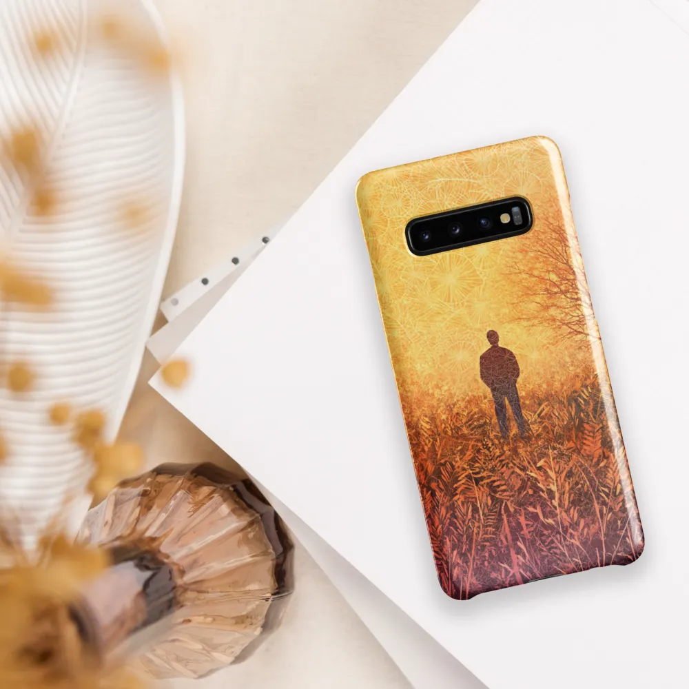 Contemplation in a Surreal Landscape | Phone Case |  S10 Plus | Snap Case | Glossy