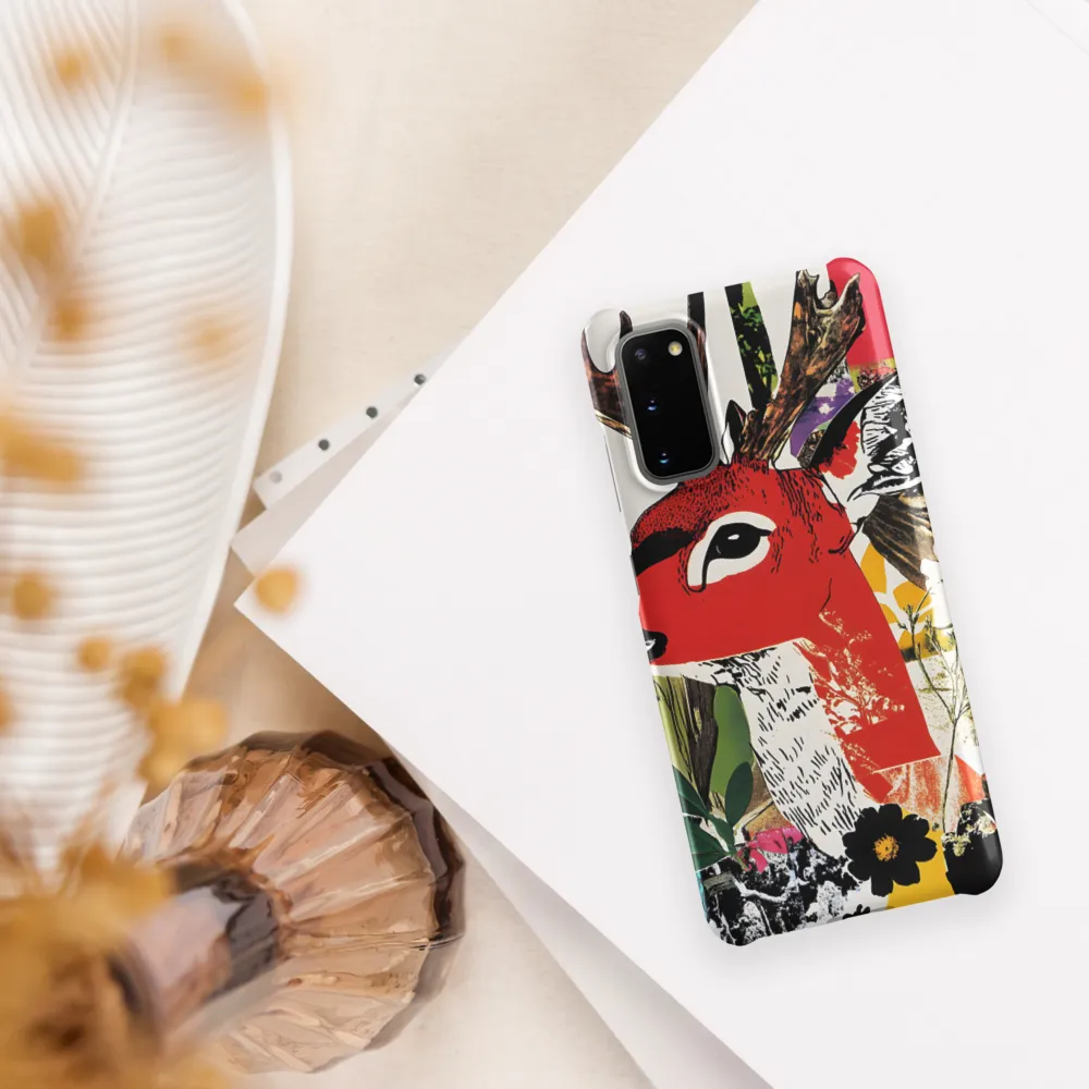 Vibrant Harmony: The Deer in Nature | Phone Case |  S20 | Snap Case | Matte