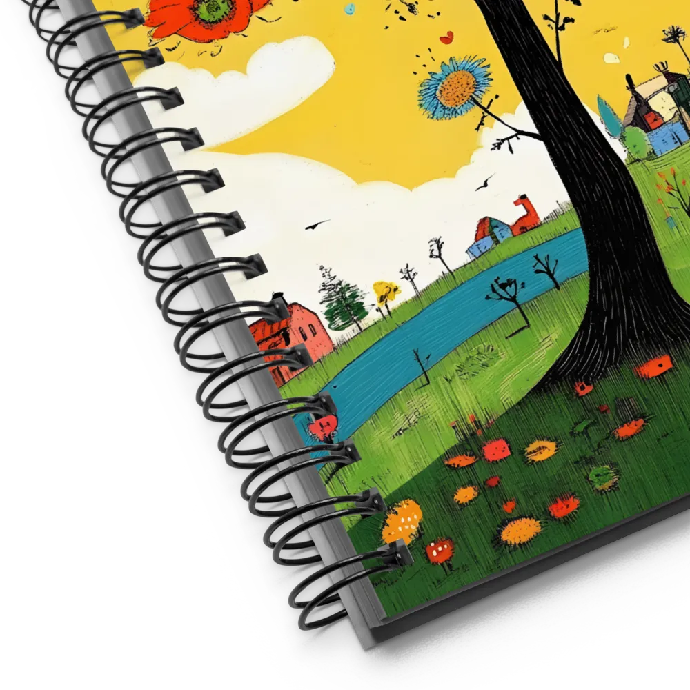 Whimsical Blooms of Life | Spiral Notebook