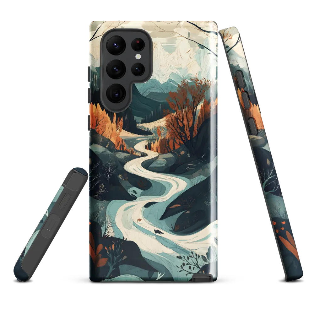 Winding Serenity: A Digital Landscape