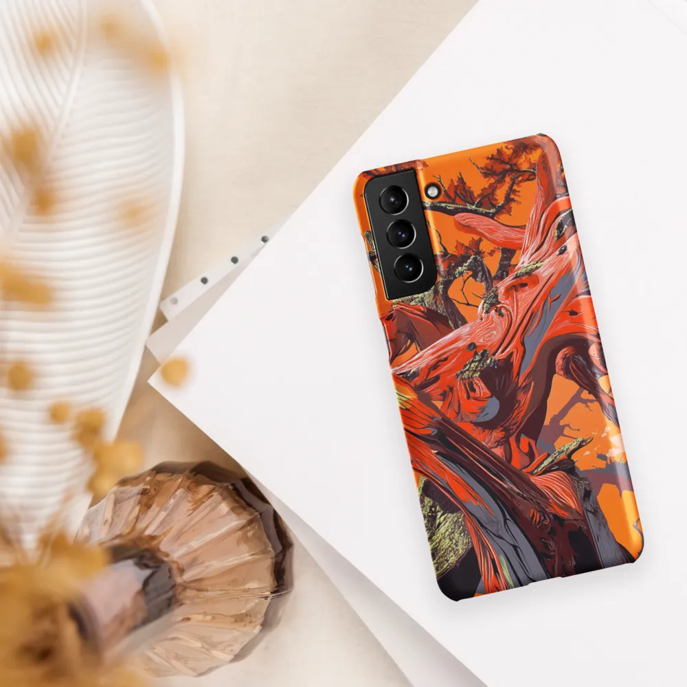 Life in Motion: An Abstract Tree | Phone Case |  S21 Plus | Snap Case | Matte