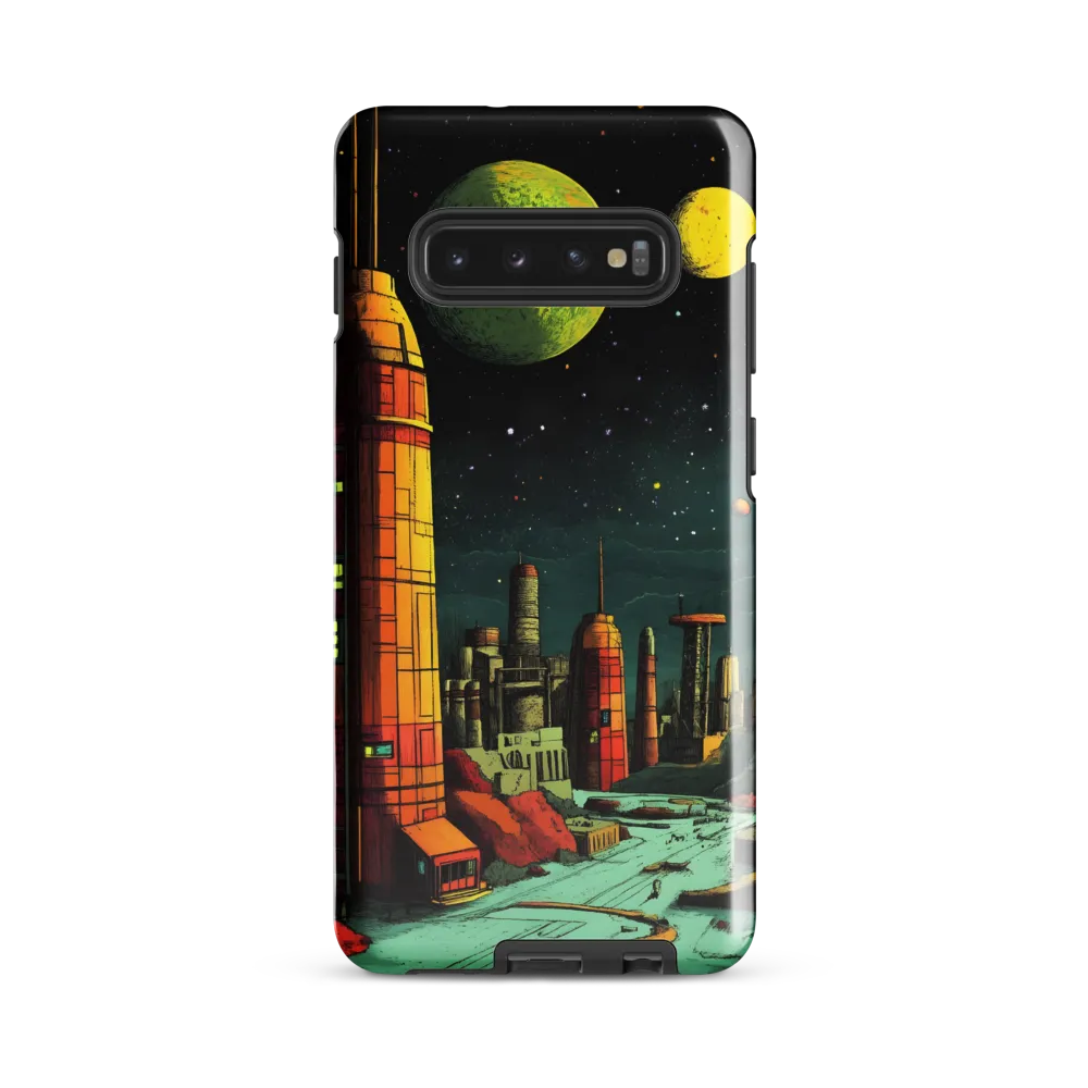 Cosmic Cityscape | Phone Case |  S10 Plus | Tough Case | Glossy