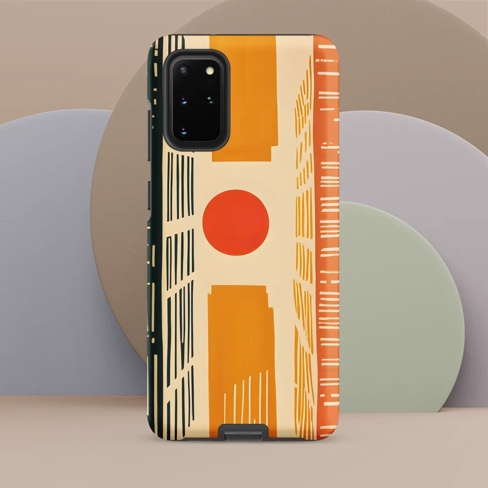 Urban Harmony: A Geometric Sunrise