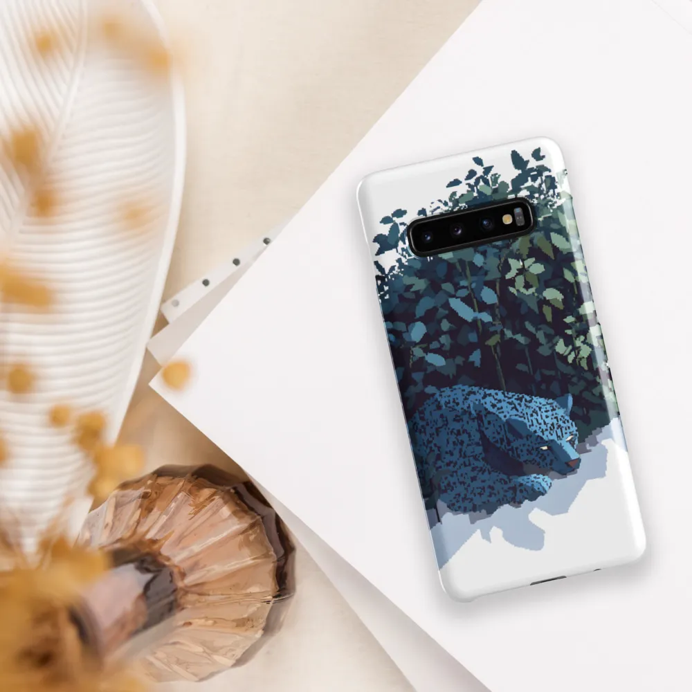 Veil of Shadows: The Lurking Jaguar | Phone Case |  S10 Plus | Snap Case | Glossy