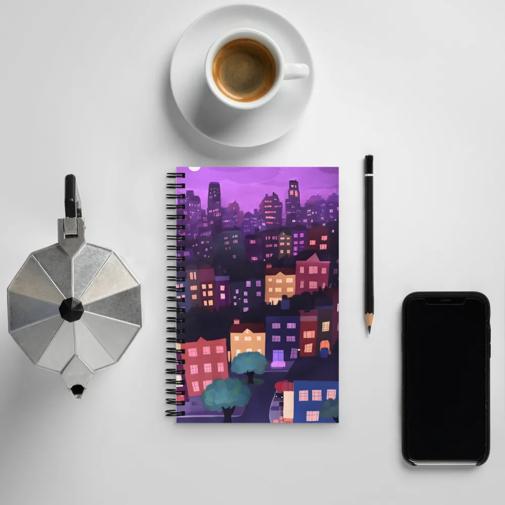 Serene City Nights | Spiral Notebook