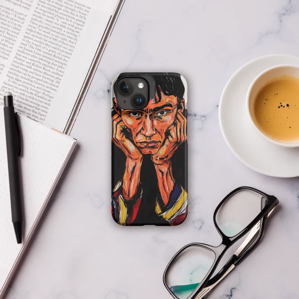 Contemplative Intensity: An Expressionist Portrait