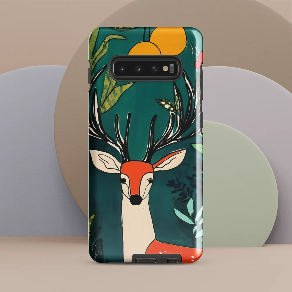 Nature's Embrace: The Majestic Deer | Phone Case |  S10 Plus | Tough Case | Glossy