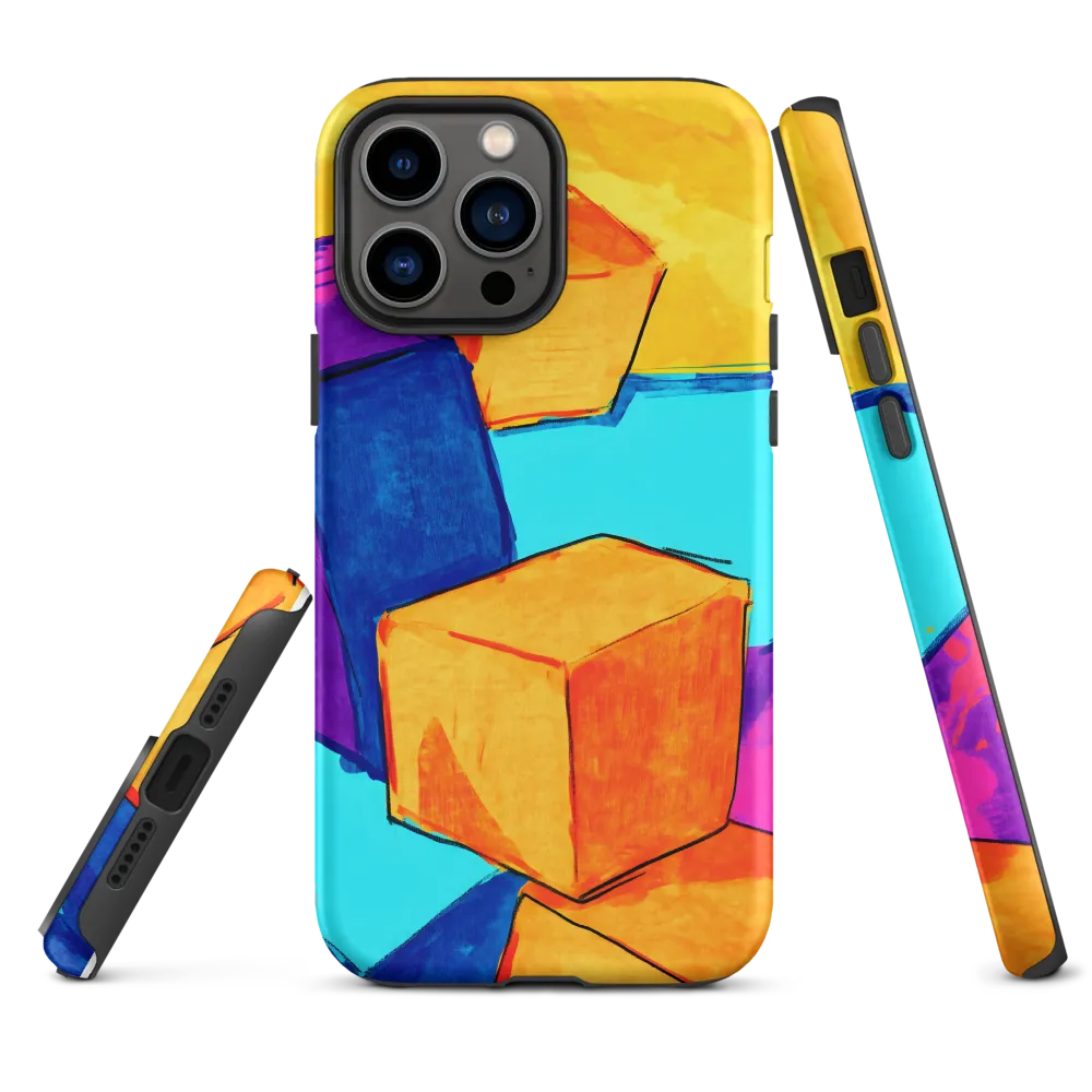 Playful Cubes in Vibrant Harmony