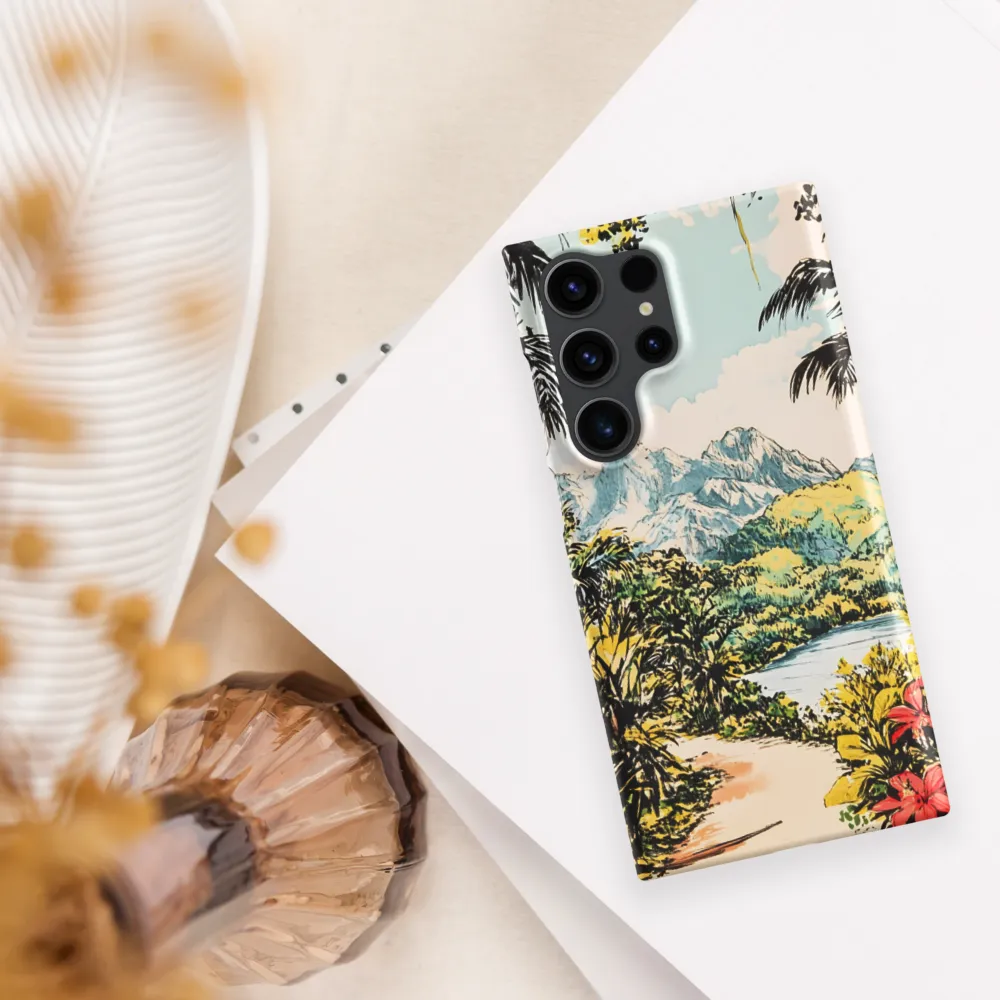 Tropical Serenity | Phone Case |  S23 Ultra | Snap Case | Matte