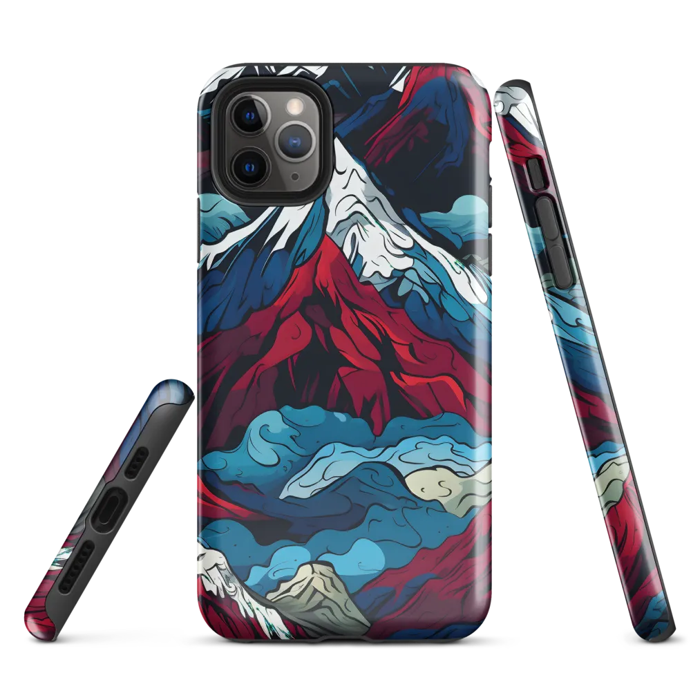 Mountain Majesty: An Abstract Voyage | Phone Case |  11 Pro Max | Tough Case | Glossy