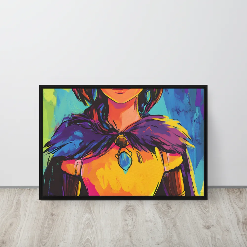 Guardian of Colors | Canvas with Black Frame | 20″×30″