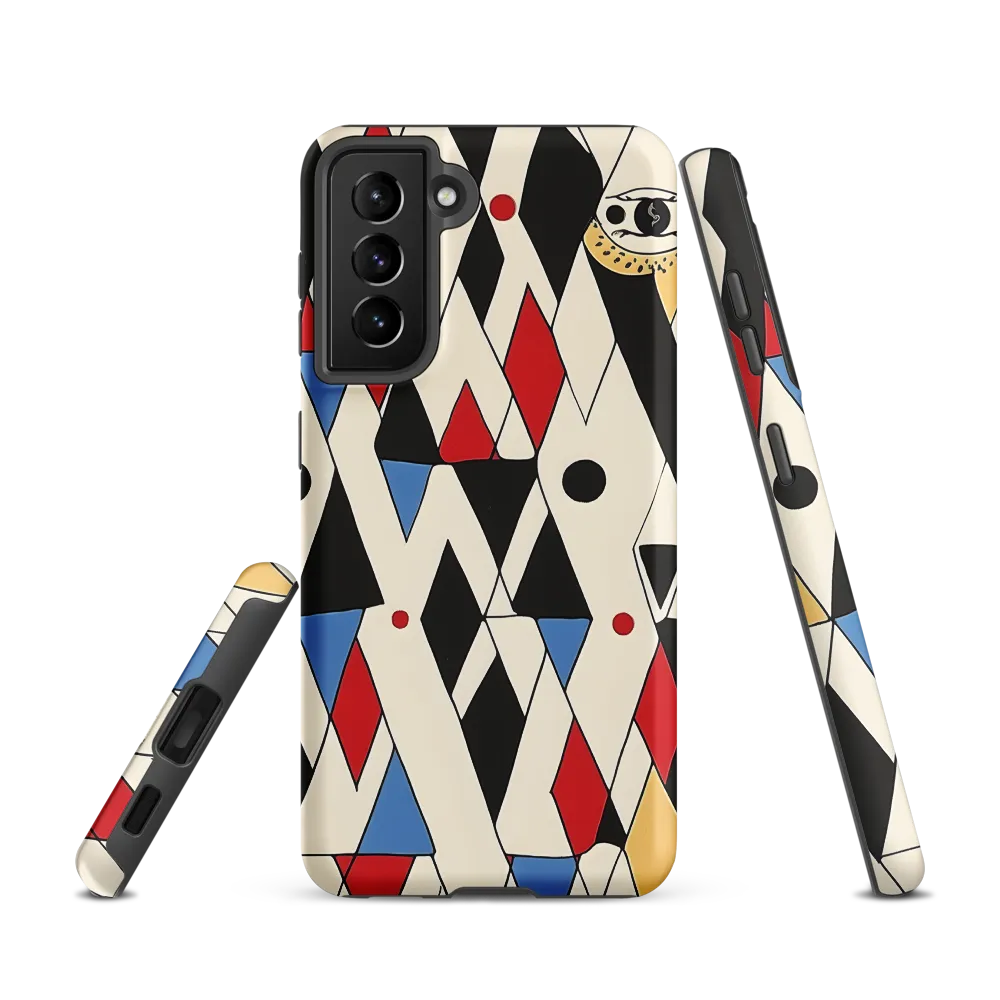 Dynamic Geometric Symphony | Phone Case |  S21 | Tough Case | Matte