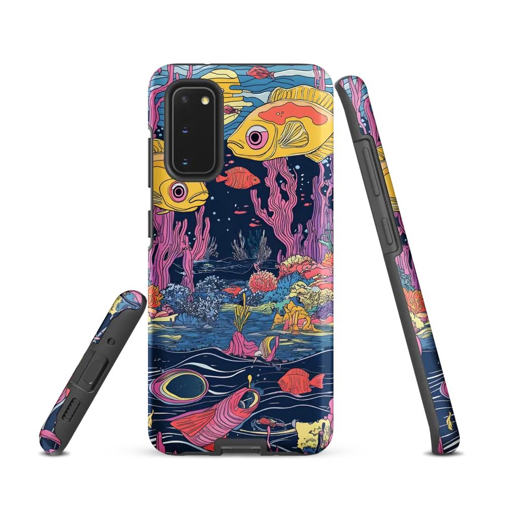 Underwater Dreamscape: A Playful Encounter | Phone Case |  S20 | Tough Case | Matte