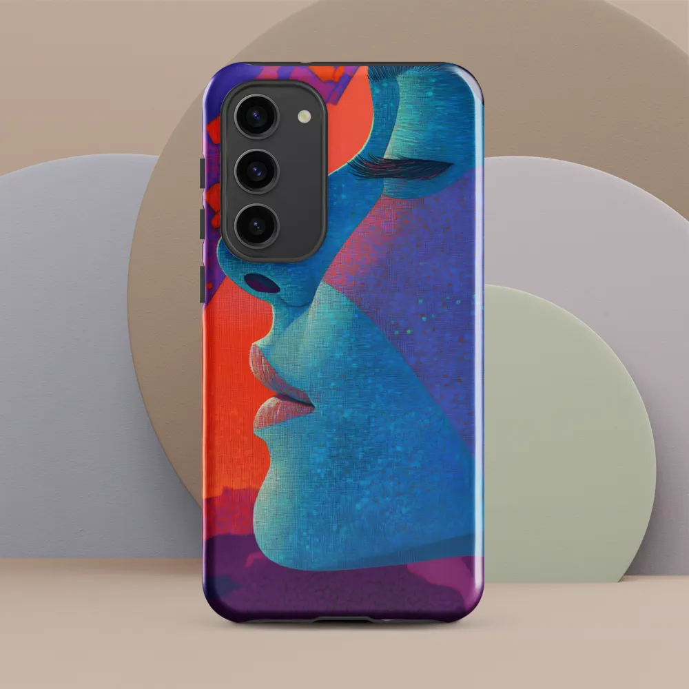 Cyan Profile with Magenta Mosaic