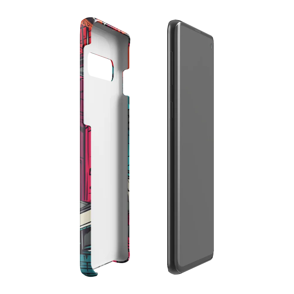 Urban Mosaic: A Vibrant Encounter | Phone Case |  S10 Plus | Snap Case | Glossy