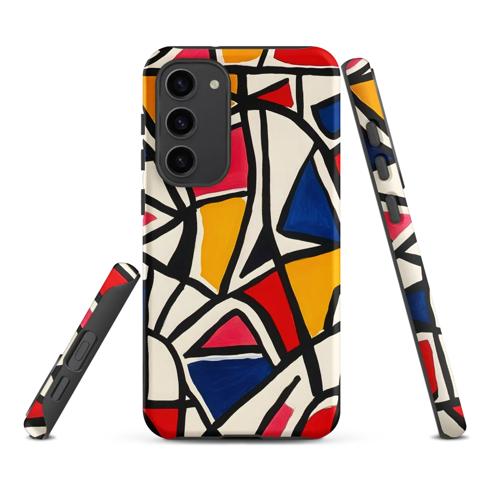 Vibrant Geometric Harmony | Phone Case |  S23 Plus | Tough Case | Matte