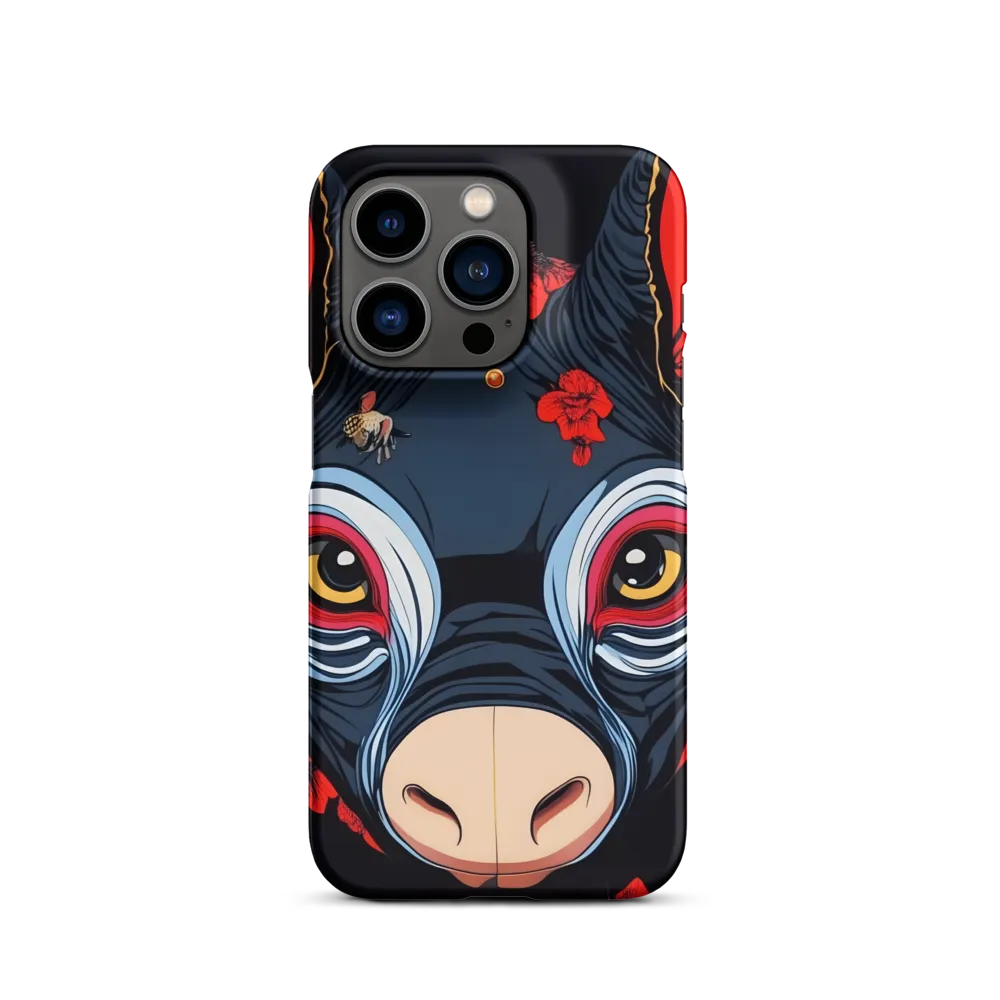 Mystical Bull with Floral Motifs
