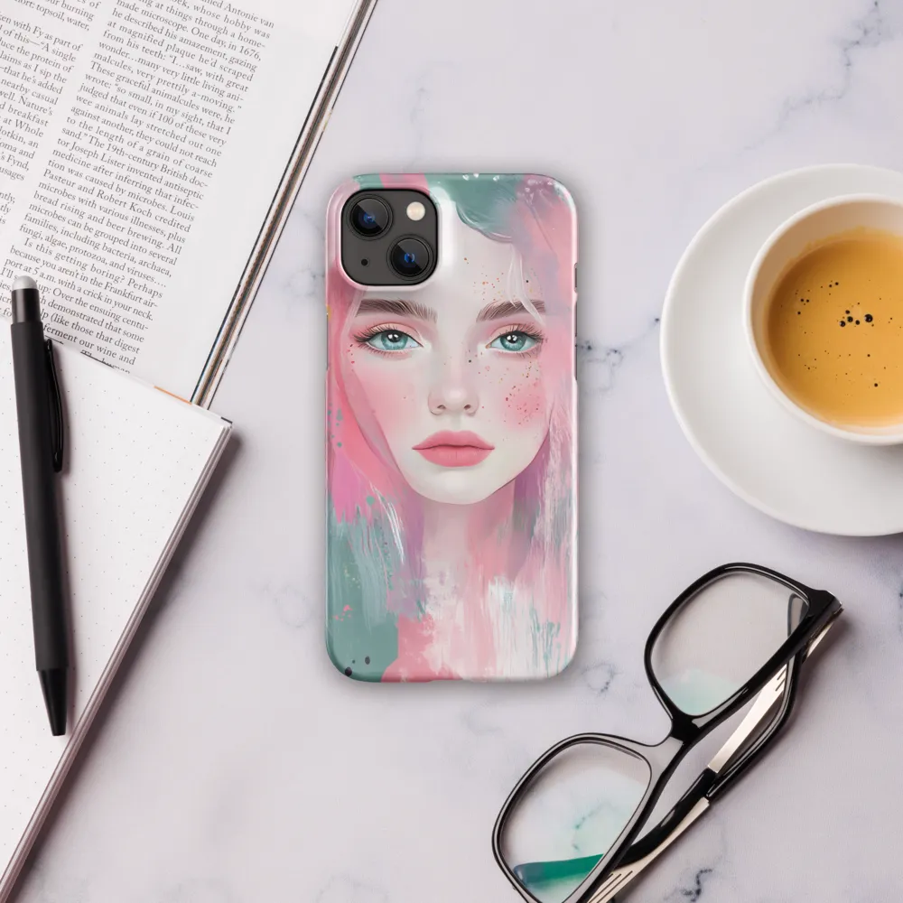 Dreamy Serenity: A Contemporary Portrait | Phone Case |  14 Plus | Snap Case | Glossy