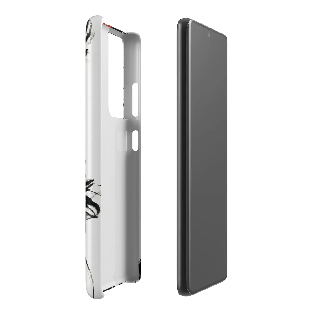 Elegance in Black and Red | Phone Case |  S21 Ultra | Snap Case | Matte