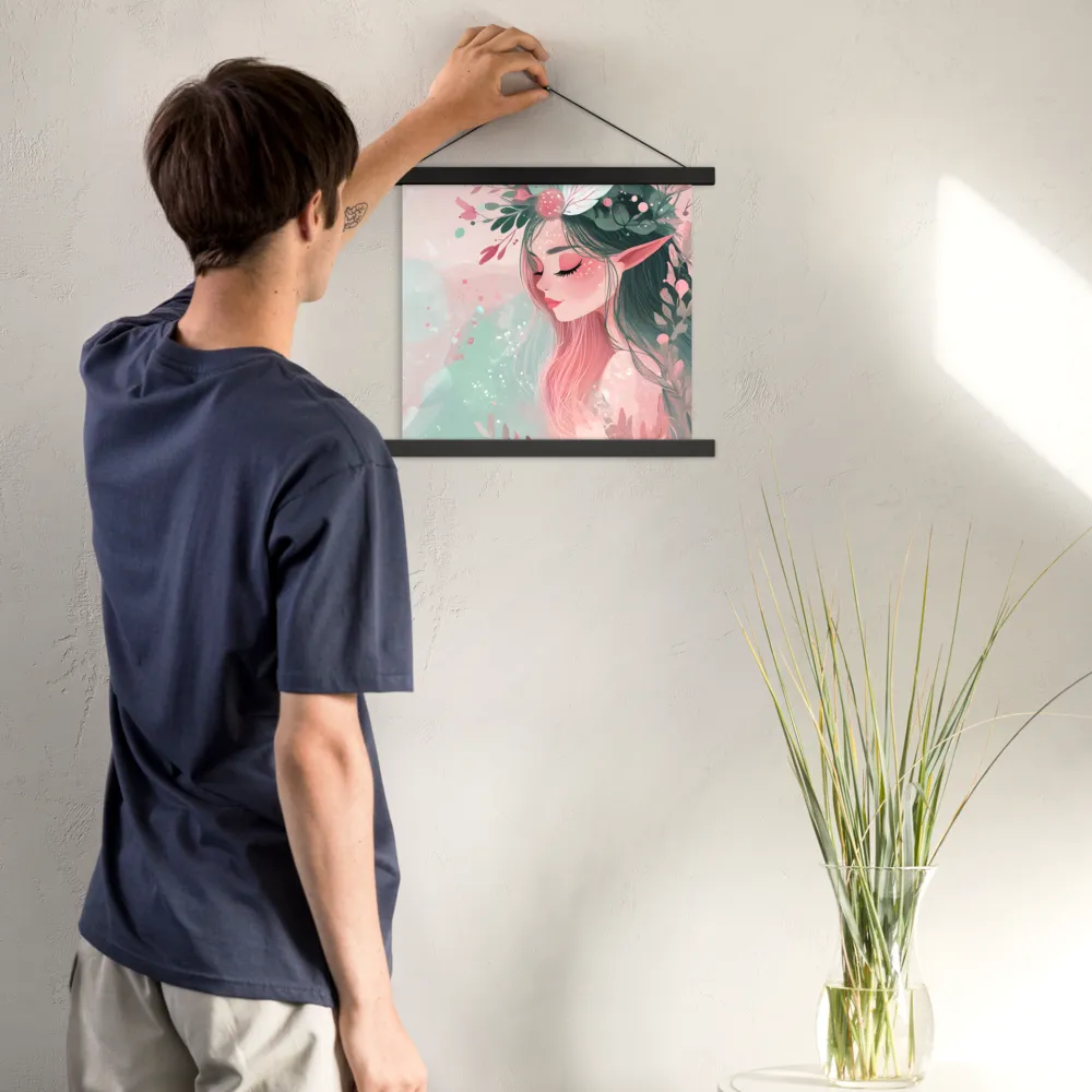 Whispers of Nature | Poster With Black Wood Hanger | 14″×14″