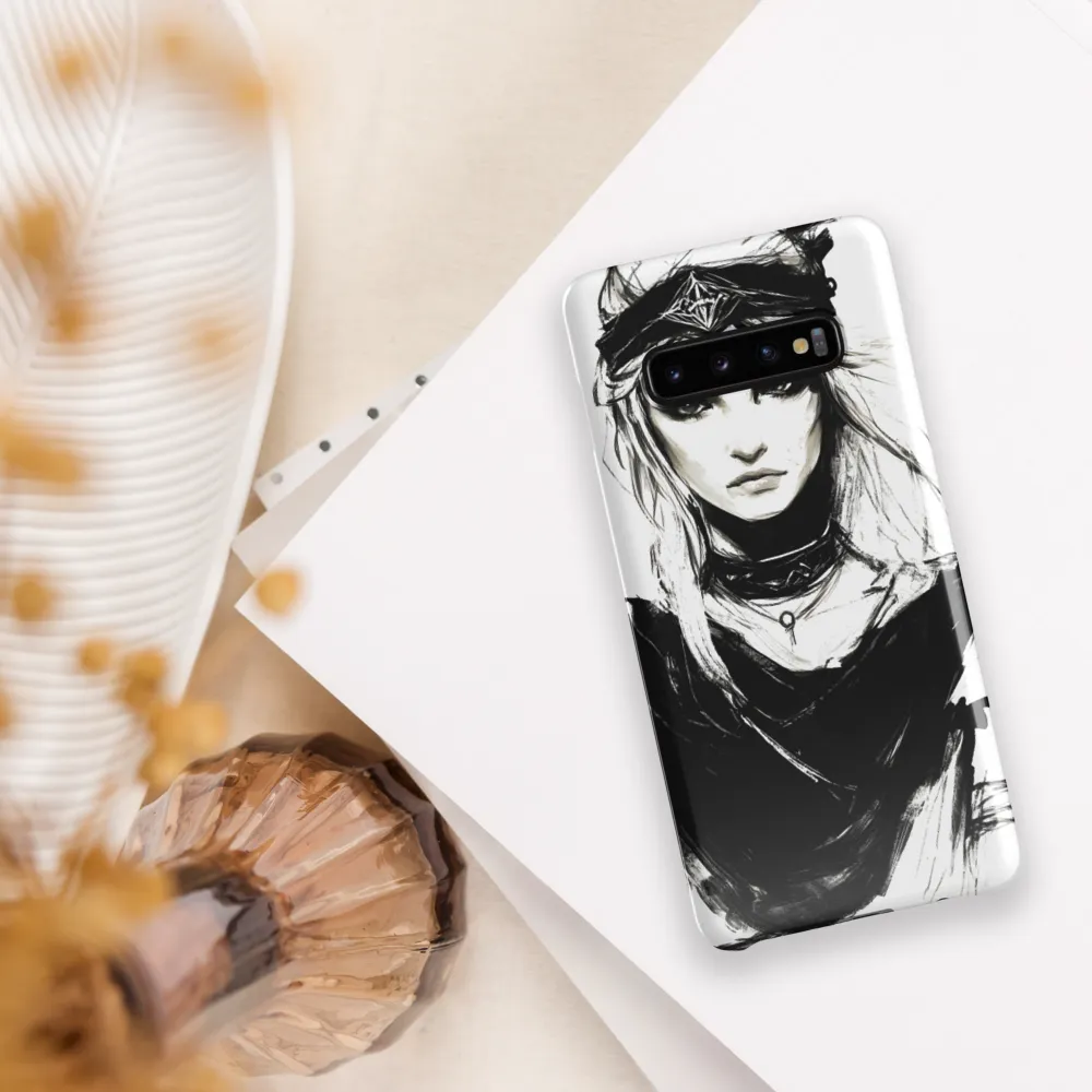 Intense Femininity in Monochrome | Phone Case |  S10 Plus | Snap Case | Glossy