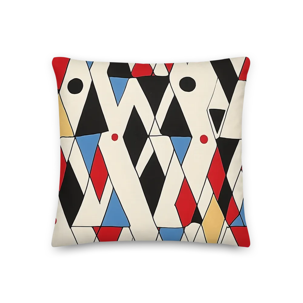 Dynamic Geometric Symphony | Pillow | 18″×18″