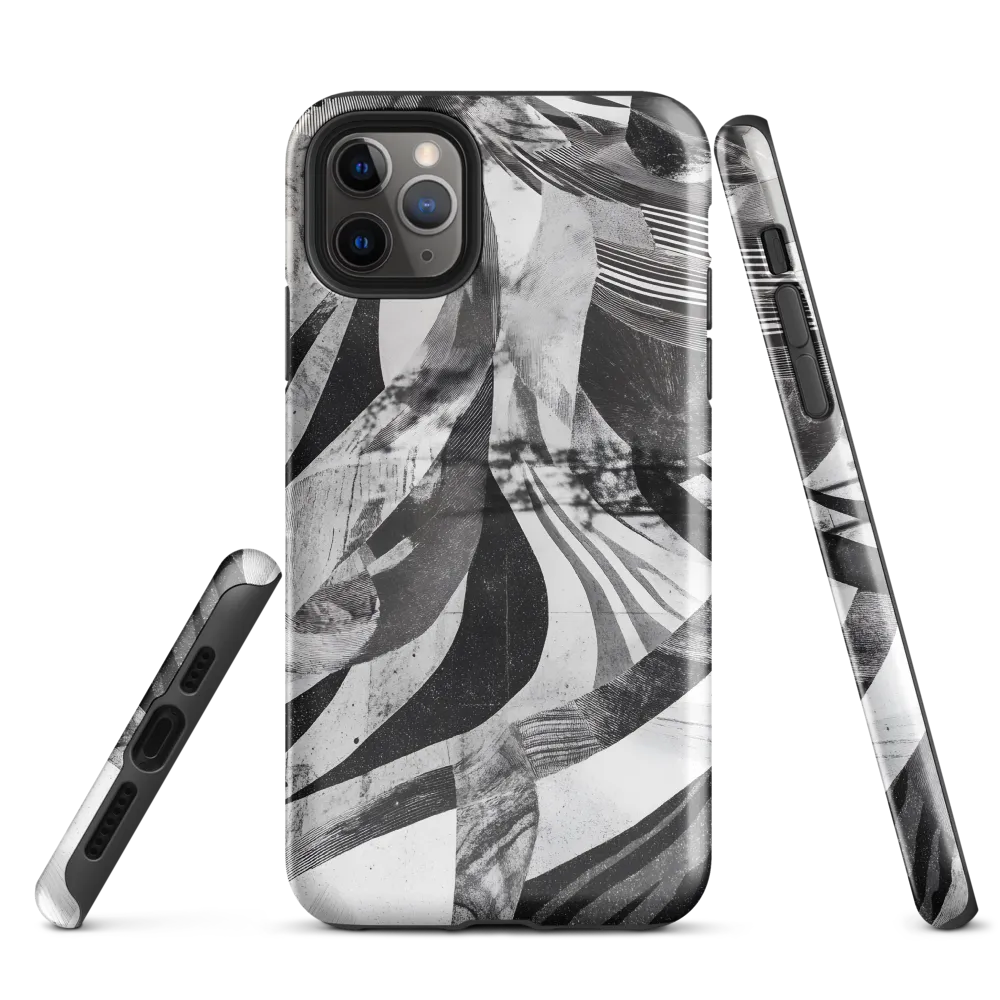 Fluidity in Monochrome | Phone Case |  11 Pro Max | Tough Case | Glossy