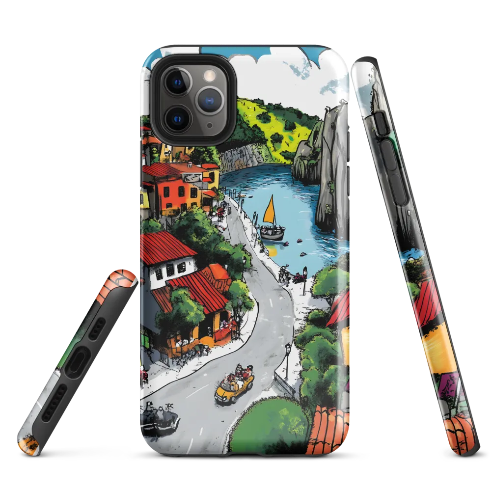 Whimsical Village by the Water | Phone Case |  11 Pro Max | Tough Case | Glossy