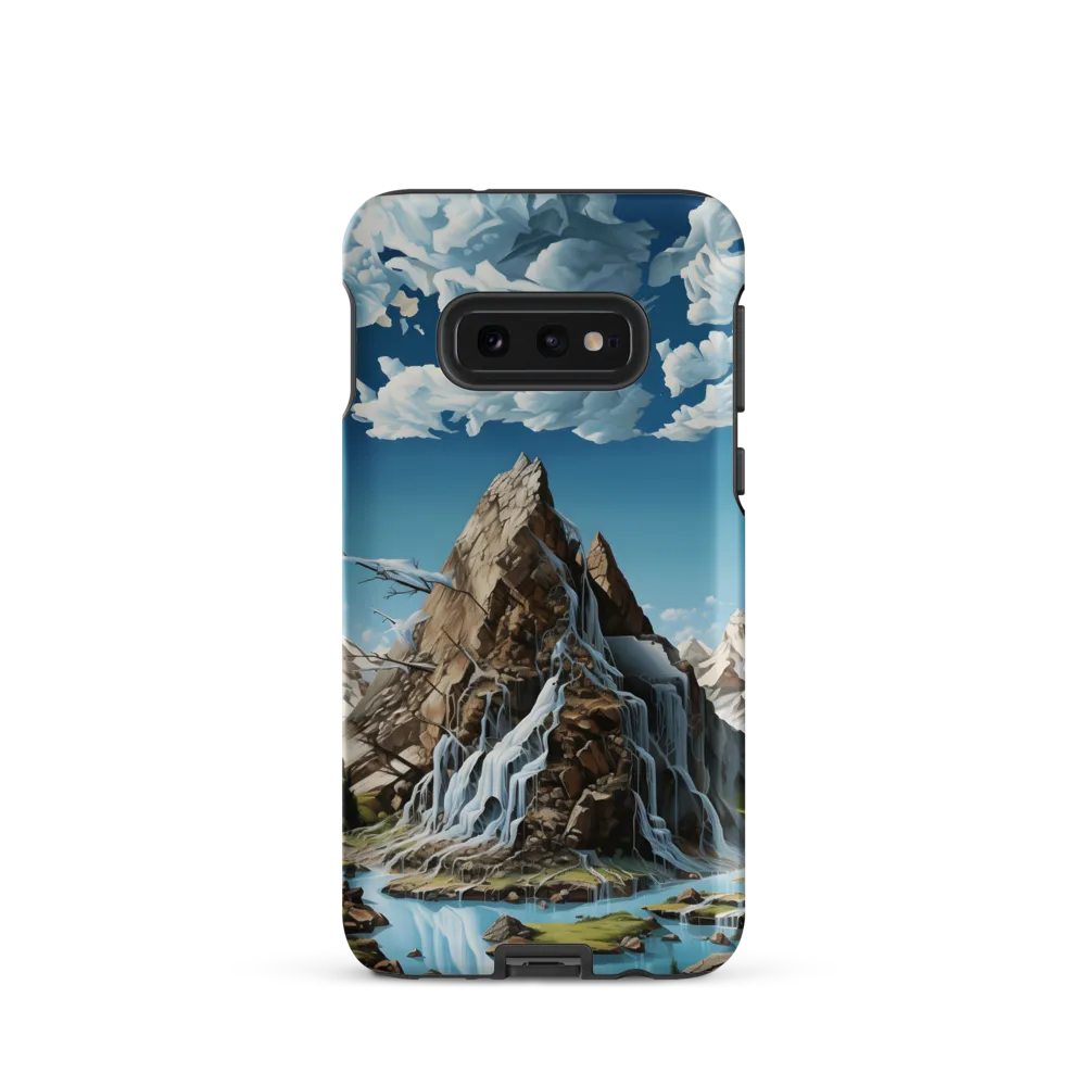 Majestic Cascade: A Mountain Masterpiece | Phone Case |  S10e | Tough Case | Matte
