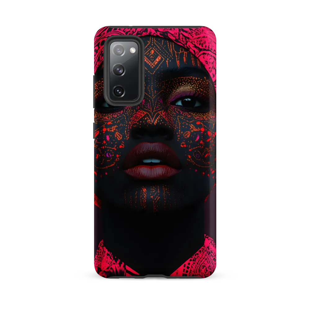 Neon Adornments: A Portrait of Cultural Expression