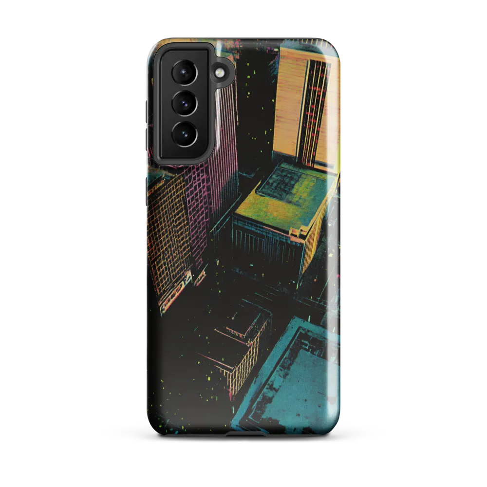 Neon Dreams: A City from Above