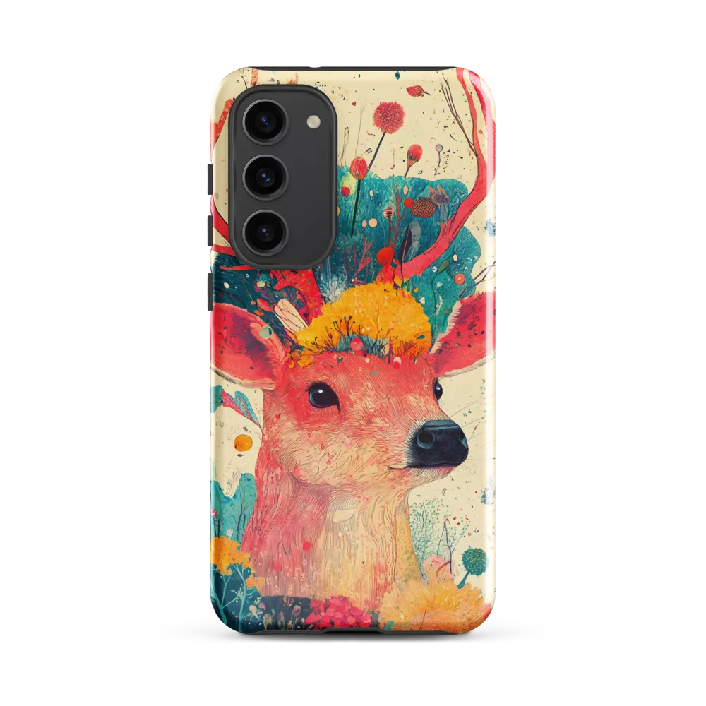 Whimsical Harmony: A Deer in Bloom