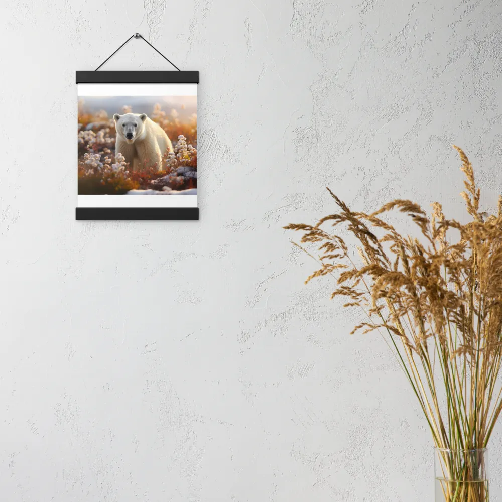 Harmony in the Frozen Wilderness | Poster With Black Wood Hanger | 8″×10″